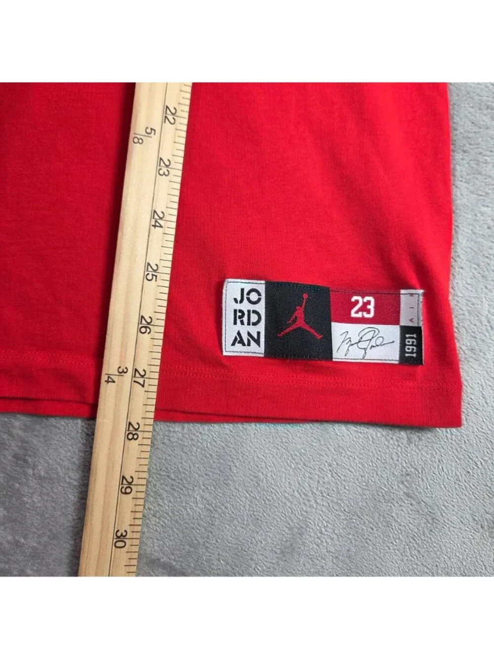 Nike Jordan Shirt Mens Medium Red Sport DNA 23 HBR Long Sleeve Jumpman Tee